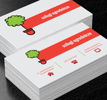 Drzewko w doniczce, Środowisko i Przyroda, Usługi ogrodnicze - Wizytówki Netprint