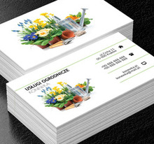 Kolorowe kwiaty, Środowisko i Przyroda, Usługi ogrodnicze - Wizytówki Netprint