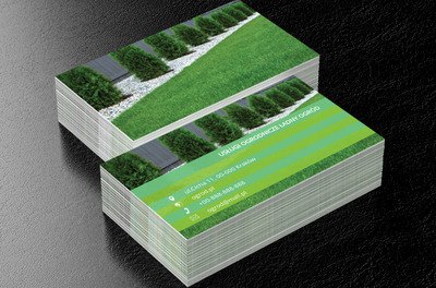 Zielony ogród, Środowisko i Przyroda, Usługi ogrodnicze - Wizytówki Netprint