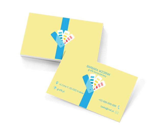 Gama kolorów, Telekomunikacja i Internet, Grafik komputerowy - Wizytówki Netprint szablony online