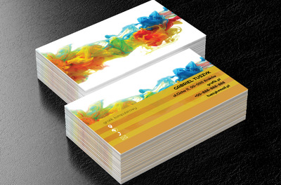 Kolorowy atrament, Telekomunikacja i Internet, Grafik komputerowy - Wizytówki Netprint