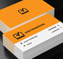 Klucz i laptop, Telekomunikacja i Internet, Serwis komputerowy - Wizytówki Netprint