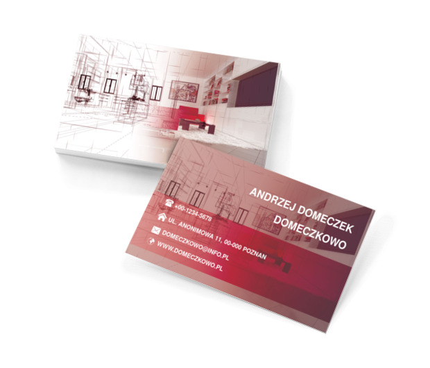 Od koncepcji, po realizacje projektu, Budownictwo, Architektura - Wizytówki Netprint szablony online