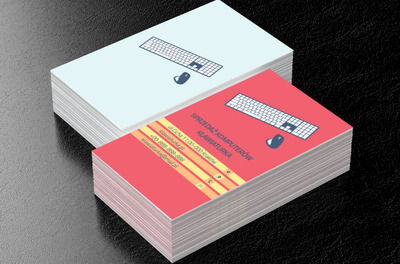 Myszka i klawiatura, Telekomunikacja i Internet, Sprzedaż Komputerów - Wizytówki Netprint