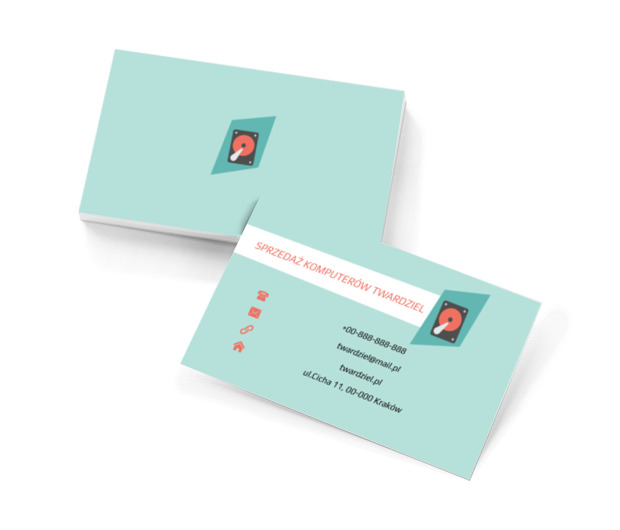 Twardy dysk, Telekomunikacja i Internet, Sprzedaż Komputerów - Wizytówki Netprint szablony online