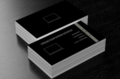 Kontur laptopa, Telekomunikacja i Internet, Sprzedaż Komputerów - Wizytówki Netprint