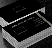 Kontur laptopa, Telekomunikacja i Internet, Sprzedaż Komputerów - Wizytówki Netprint