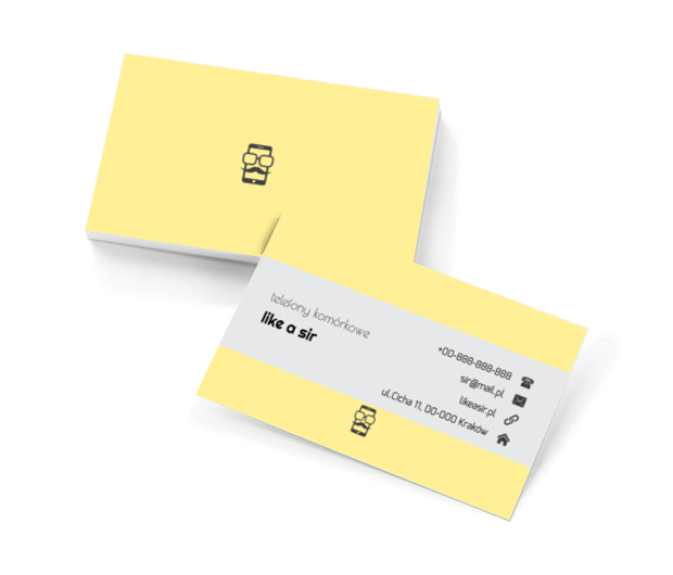 Smartfon z wąsem, Telekomunikacja i Internet, Telefony komórkowe / Smartfony - Wizytówki Netprint szablony online