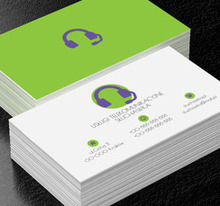 Niebieskie słuchawki, Telekomunikacja i Internet, Usługi telekomunikacyjne - Wizytówki Netprint