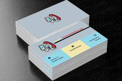 Słuchawka i smartfon, Telekomunikacja i Internet, Usługi telekomunikacyjne - Wizytówki Netprint