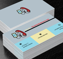 Słuchawka i smartfon, Telekomunikacja i Internet, Usługi telekomunikacyjne - Wizytówki Netprint