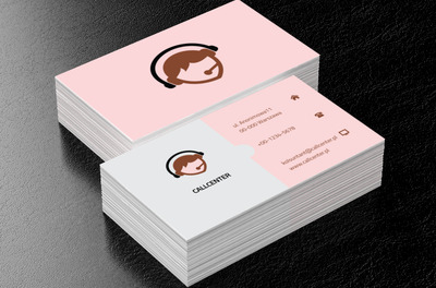 Konsultant z słuchawkami, Telekomunikacja i Internet, Usługi telekomunikacyjne - Wizytówki Netprint