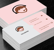 Konsultant z słuchawkami, Telekomunikacja i Internet, Usługi telekomunikacyjne - Wizytówki Netprint