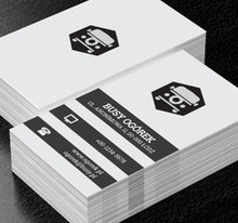 Czarny autobus, Transport, Busy - Wizytówki Netprint