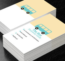 Niebieski autobus, Transport, Przewóz osób - Wizytówki Netprint