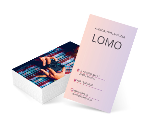 Intensywna krata, Fotografia, Usługi fotograficzne - Wizytówki Netprint szablony online