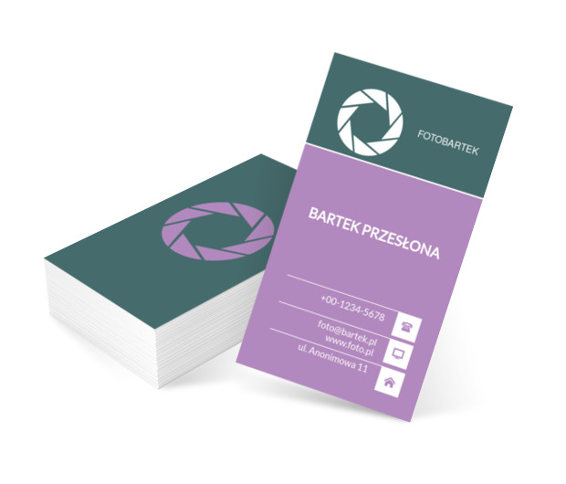 Zgaszona zieleń z wrzosem, Fotografia, Usługi fotograficzne - Wizytówki Netprint szablony online