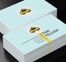 Taxi w kółku, Transport, Taxi - Wizytówki Netprint