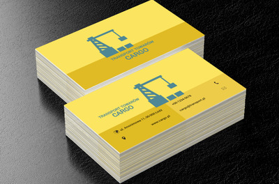 Dźwig handlowy, Transport, Transport Towarów - Wizytówki Netprint