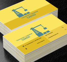 Dźwig handlowy, Transport, Transport Towarów - Wizytówki Netprint