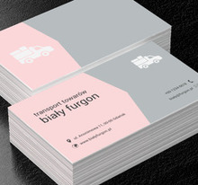 Biały pick-up, Transport, Transport Towarów - Wizytówki Netprint