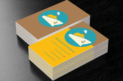 Statek z kotwicą, Transport, Transport Towarów - Wizytówki Netprint