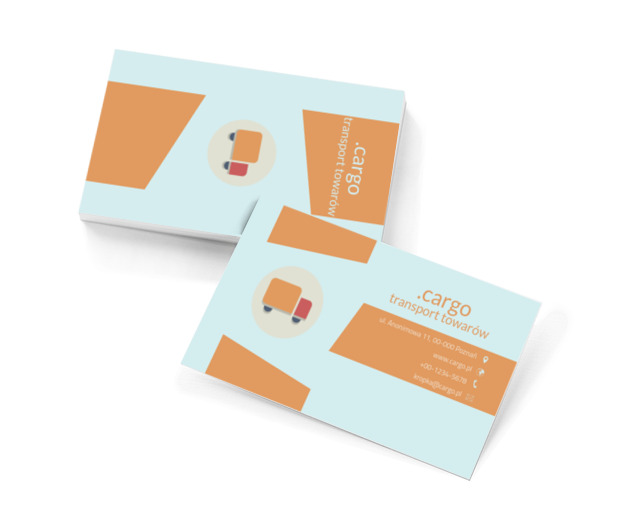 Mała ciężaróweczka, Transport, Transport Towarów - Wizytówki Netprint szablony online