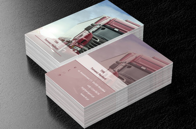 Zdjęcie ciężarówki, Transport, Transport Towarów - Wizytówki Netprint
