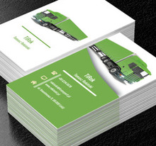 Zielona ciężarówka, Transport, Transport Towarów - Wizytówki Netprint