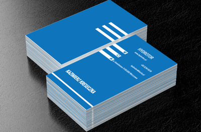 Niebieskie tło, Motywy, Uniwersalne - Wizytówki Netprint