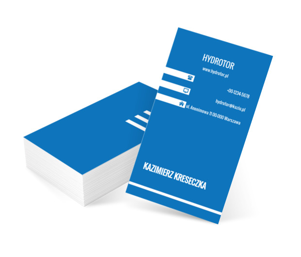 Niebieskie tło, Motywy, Uniwersalne - Wizytówki Netprint szablony online