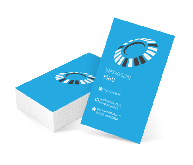 Jasnoniebieskie tło, Motywy, Uniwersalne - Wizytówki Netprint szablony online