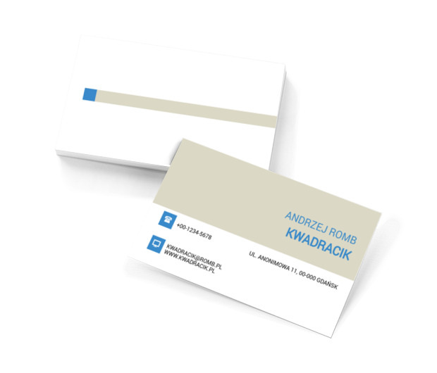 Fioletowa nazwa, Motywy, Uniwersalne - Wizytówki Netprint szablony online