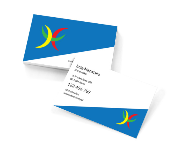 Tęczowe półksiężyce, Motywy, Uniwersalne - Wizytówki Netprint szablony online