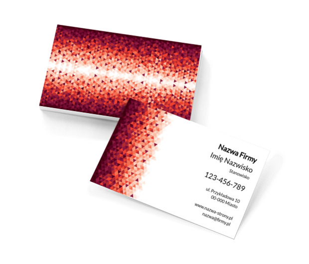 Czerwone mozaikowanie, Motywy, Tła i tekstury - Wizytówki Netprint szablony online