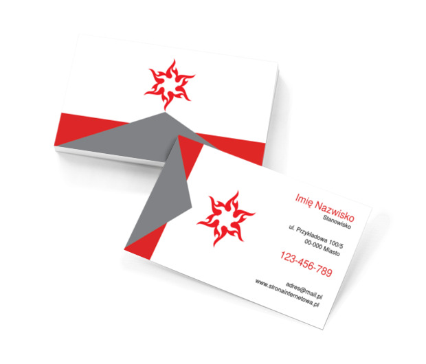 Słońce w ognistej czerwieni, Motywy, Klasyczne - Wizytówki Netprint szablony online