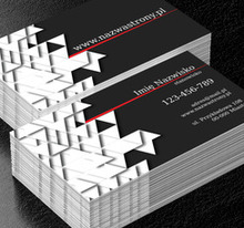 Klasycznie asymetryczne, Motywy, Uniwersalne - Wizytówki Netprint