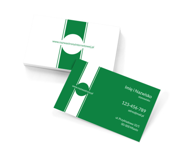 Zielone szaleństwa, zielone dni, Motywy, Uniwersalne - Wizytówki Netprint szablony online