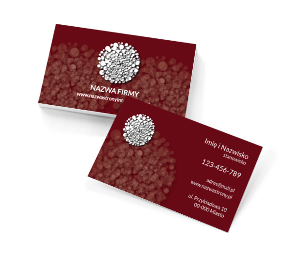 Fortuna kołem się toczy, Motywy, Abstrakcja - Wizytówki Netprint szablony online