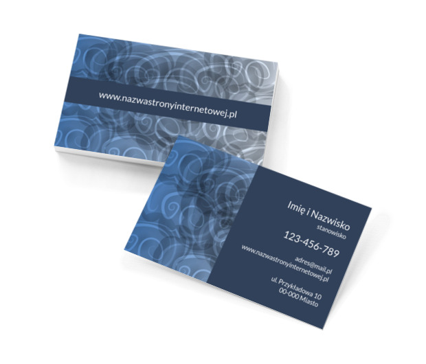 Czarująco ciemne meduzy, Motywy, Klasyczne - Wizytówki Netprint szablony online