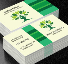 W zielonym, oliwnym gaju, Środowisko i Przyroda, Usługi ogrodnicze - Wizytówki Netprint