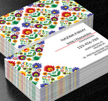 Folklorystyczna uczta zmysłów, Motywy, Tła i tekstury - Wizytówki Netprint