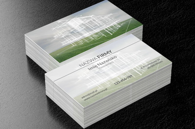 Wykreowane domowe marzenia, Budownictwo, Deweloper - Wizytówki Netprint