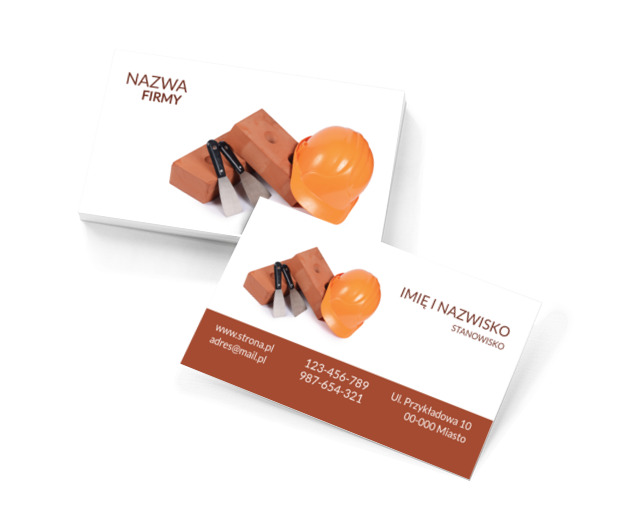 Budowlaniec z pomysłem, Sprzedaż, Materiały budowlane - Wizytówki Netprint szablony online