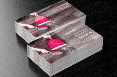 Wiosenne porządki…, Usługi domowe, Pomoc domowa - Wizytówki Netprint