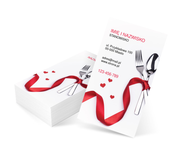 Z miłości do pyszności, Gastronomia, Catering - Wizytówki Netprint szablony online