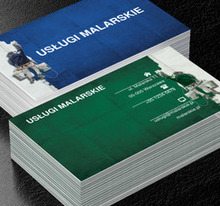 Kolorowe usługi malarskie, Budownictwo, Usługi malarskie - Wizytówki Netprint