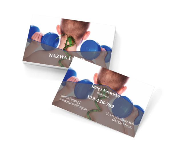 Bo we mnie jest siła, spokój i power!, Medycyna, Fizjoterapia - Wizytówki Netprint szablony online