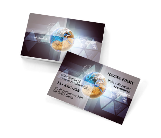 Obieżyświat – być dla świata to moja dewiza , Turystyka, Biuro podróży - Wizytówki Netprint szablony online