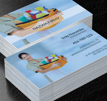 Porządek musi być !!!, Usługi domowe, Firma sprzątająca - Wizytówki Netprint
